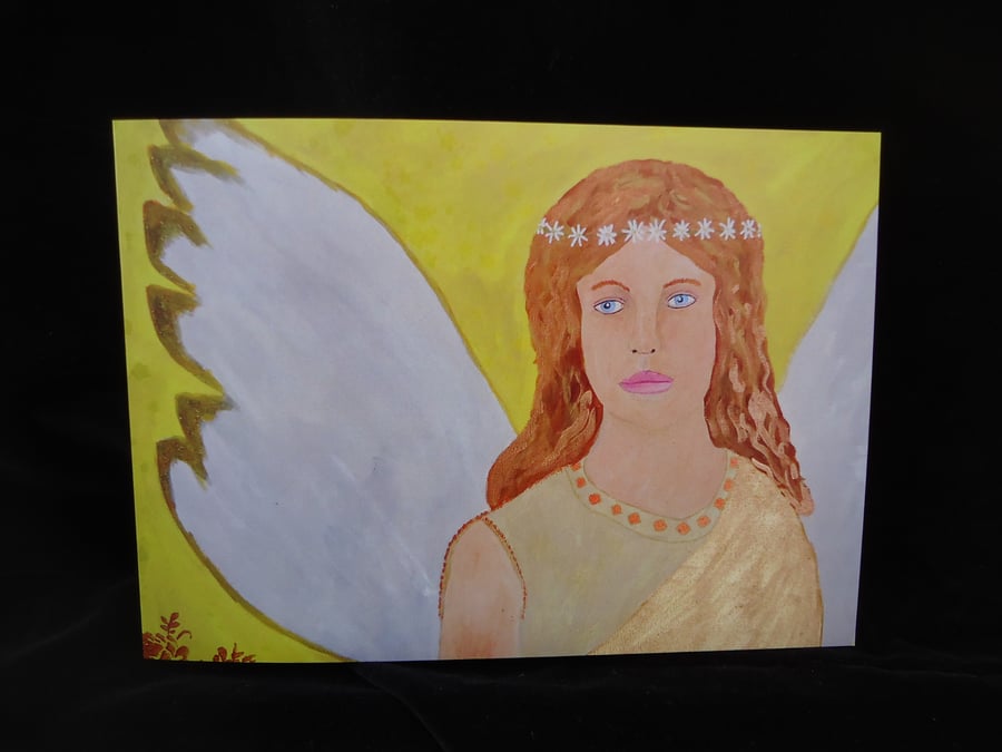 Fine Art Greetings Card - Archangel Jophiel