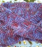 Lacy Twisted Mobius Cowl in Hand-dyed Pima Cotton Purple Plum - Image 1