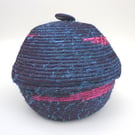 Basket with lid - jewellery or hair accessories