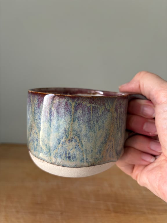Handmade stoneware mug, 270ml ceramic mug, Homeware gift, summer seconds
