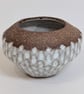 Coiled and hand-carved bowl