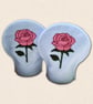 Rose Tealight Covers - Embroidered June Birth Flower Decor