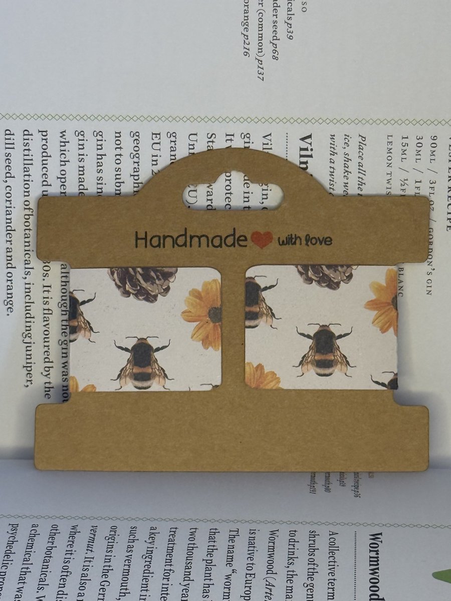 Honey Bee Magnetic Bookmarks (Pair)