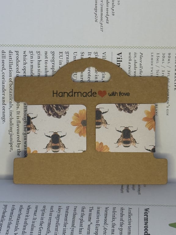 Honey Bee Magnetic Bookmarks (Pair)