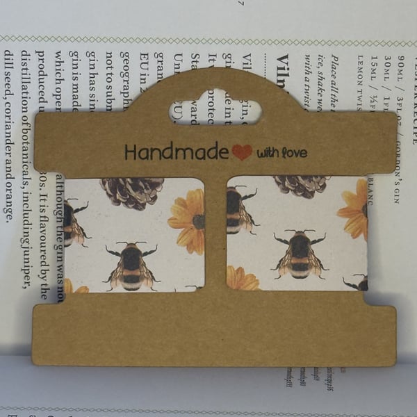 Honey Bee Magnetic Bookmarks (Pair)