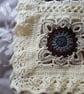 Neutral Flowers Crochet Blanket or Throw - Image 4