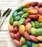 Kent Romney Spinning fibre 100g Christmas Pippin - Image 3