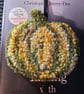 Autumn Halloween pumpkin punch needle bookmark - Image 5