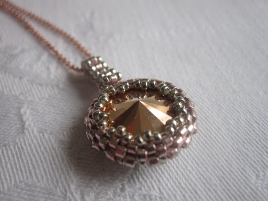 Silver and Rose Gold Pendant