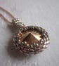 Silver and Rose Gold Pendant - Image 1