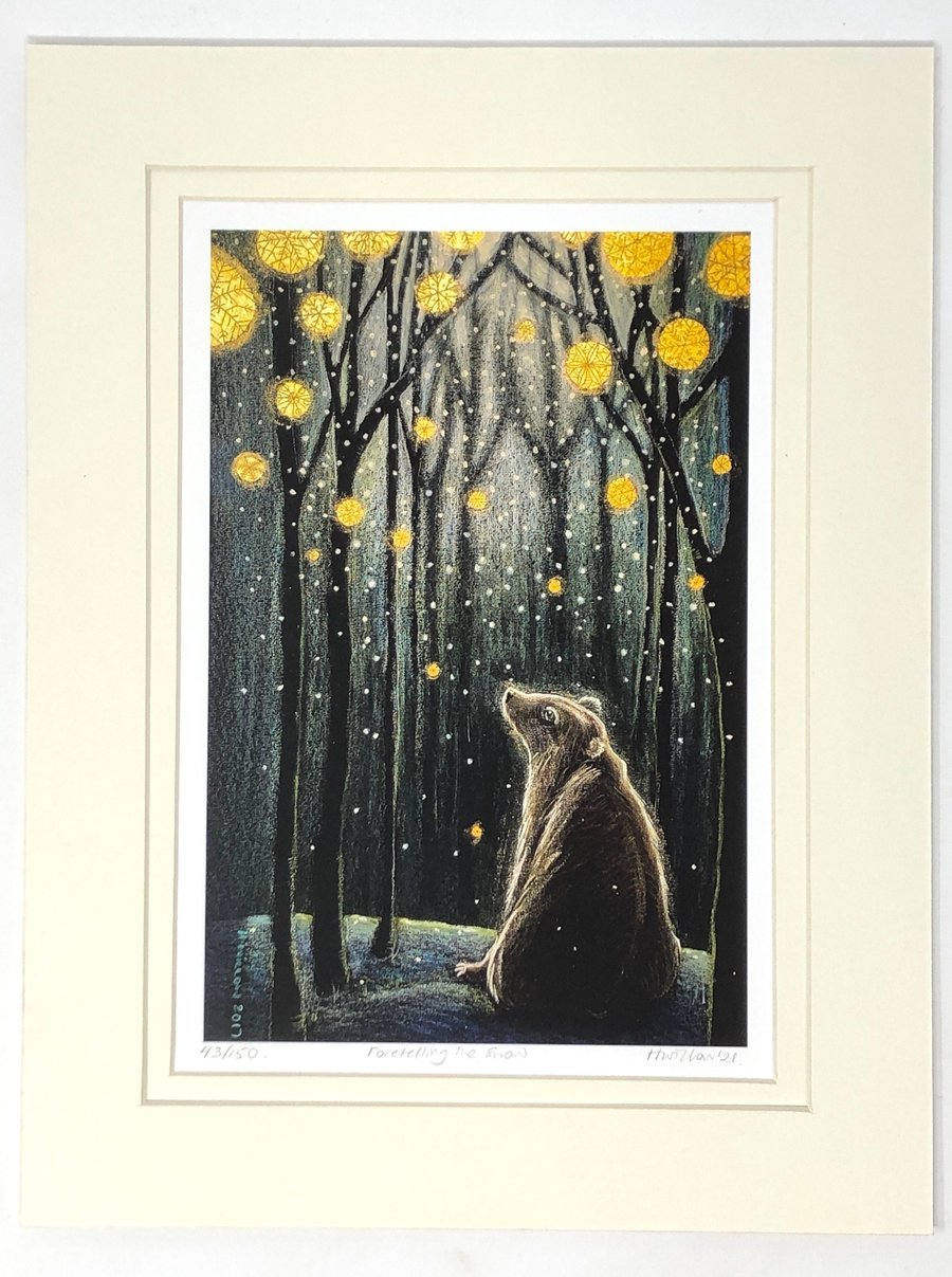 Foretelling the Snow Signed Limited Edition of 150 by Hannah Willow