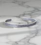 Elegant Silver Cuff Bangle - Image 5