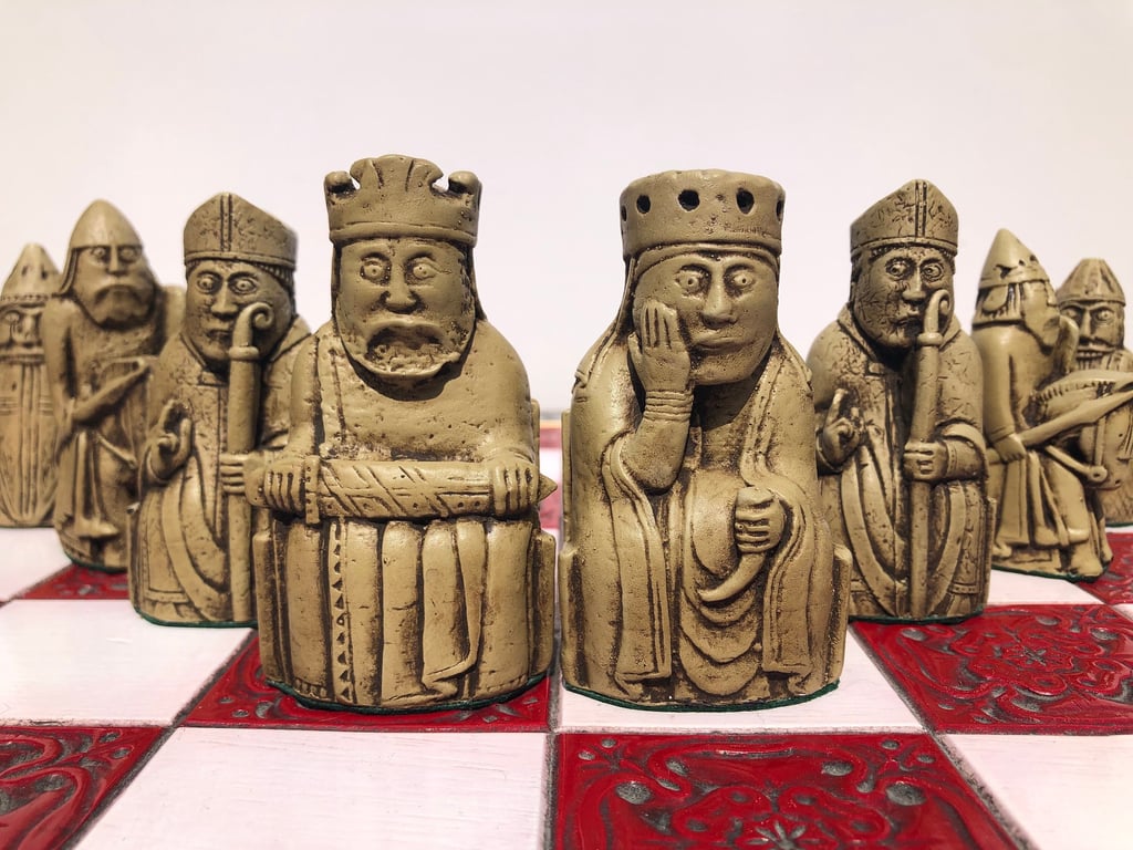 Lewis Chessmen - The Isle of Lewis Chess set - Replica Lewis chess piece 
