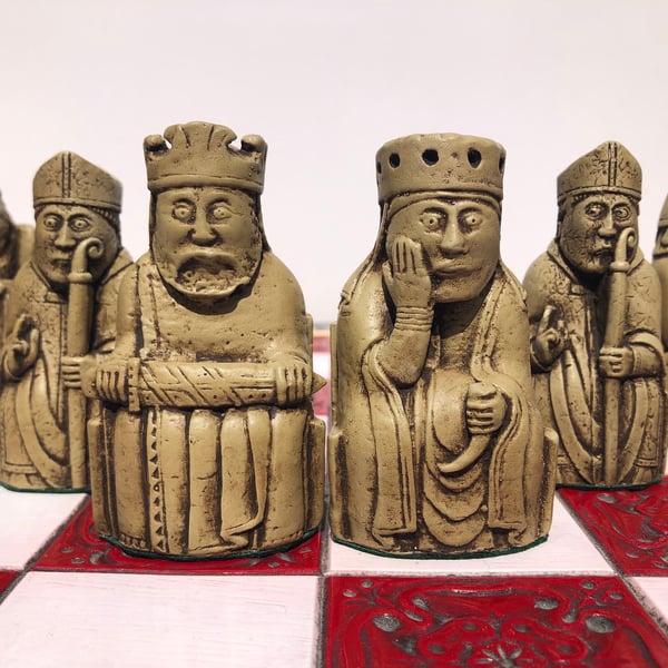 Lewis Chessmen - The Isle of Lewis Chess set - Replica Lewis chess piece 