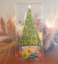 Handmade Fused Glass 'Christmas Tree' T Light Holder - Image 2