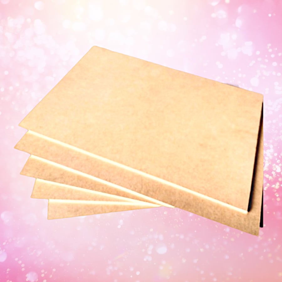 5 SHEETS OF A4 MDF 3MM THICK