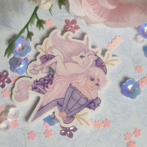 Unicorn Princess - Die Cut Stickers - Cute Sticker Gifts