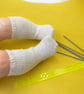Hand Knitted Doll Socks. Short, Long and Lacy.  Doll Accessories for Collectors. - Image 2