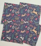 4 Paper napkins for decoupage woodland christmas design