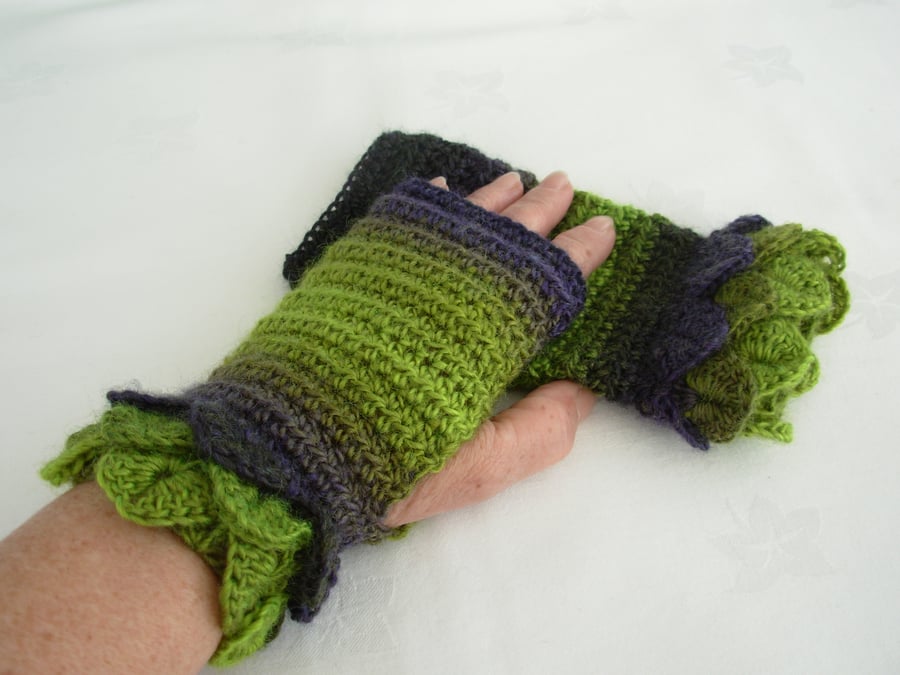 Fingerless Mitts Wrist Warmers Adults