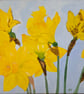 Mixed media Daffodils painting  - Image 3
