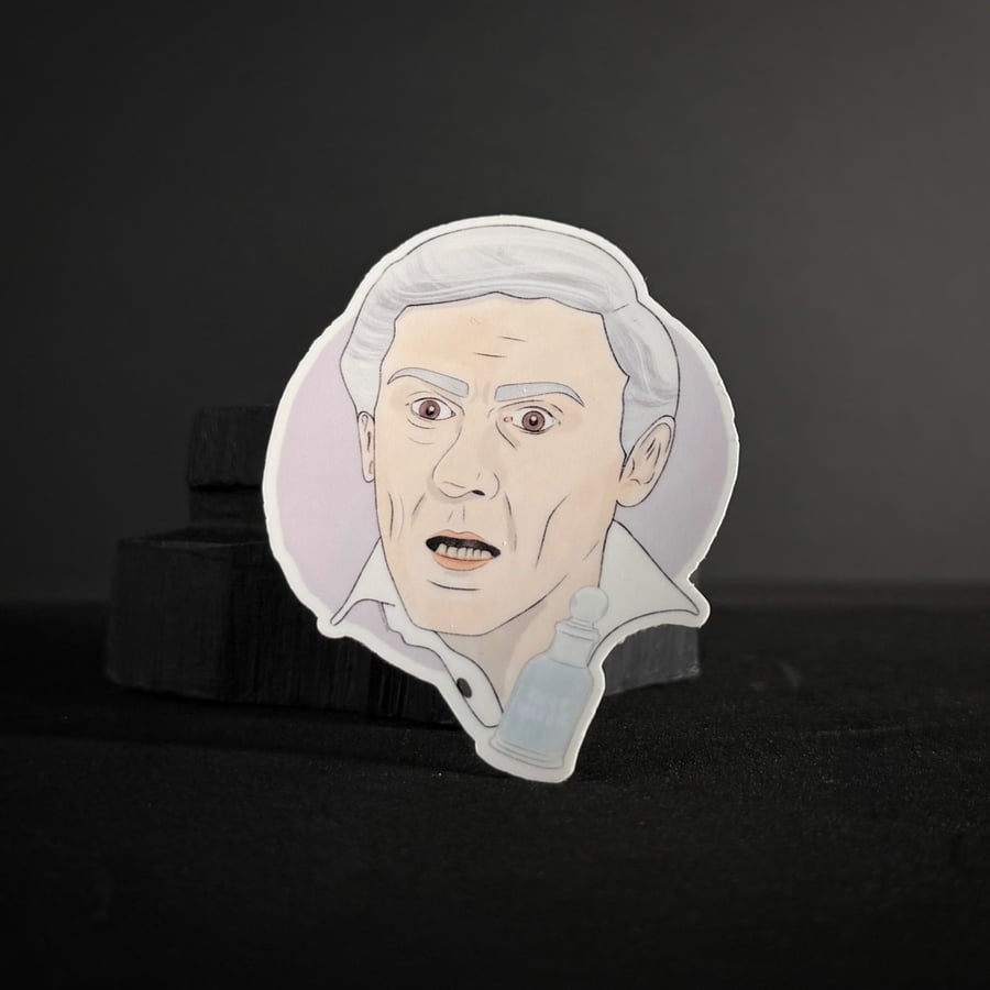 Fright Night 'Peter Vincent' Illustrated Vinyl Sticker