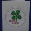 Card Good Luck Clover Leaf