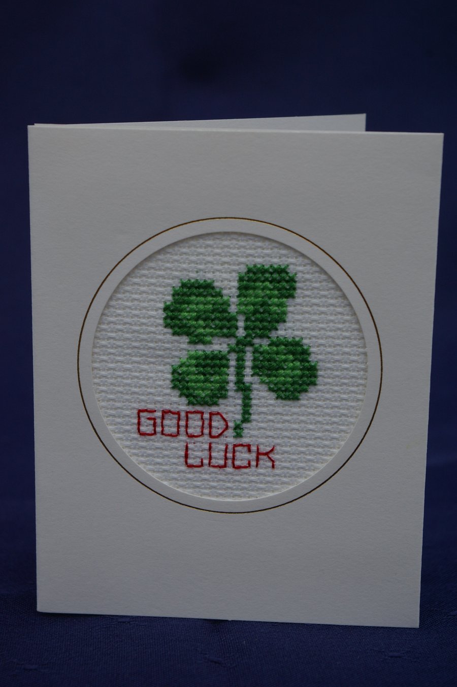 Card Good Luck Clover Leaf