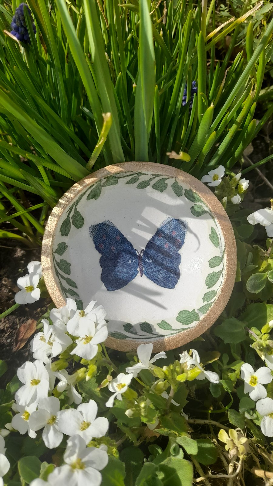 Butterfly Clay Trinket Dish 