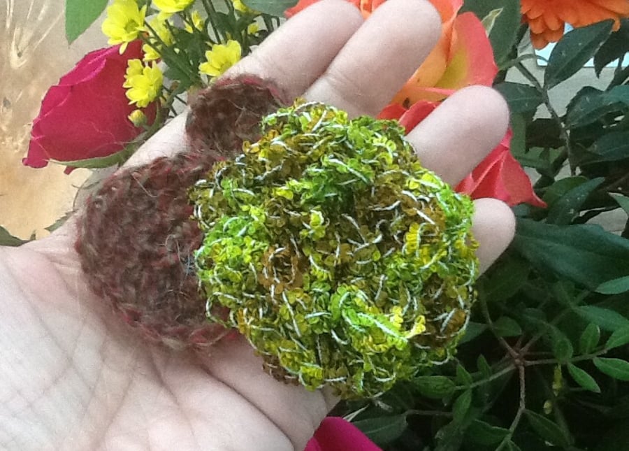 Woodland Spring Rose Crocheted Corsage or Shawl Pin!
