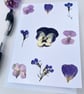 Handmade Real Pressed Flower Garden Flowers Blank Card - Image 3
