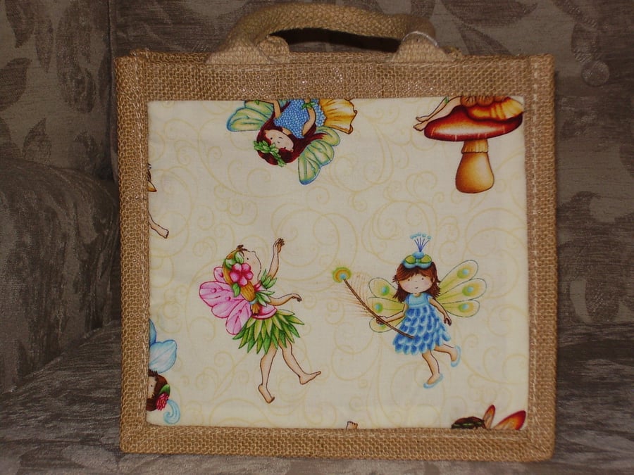 Jute Bag with Padded Handles