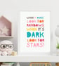 Wall Art Print – A4 Quote Poster –  Unframed