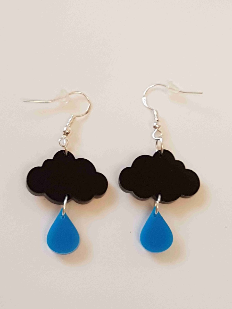 Raincloud Earrings - Acrylic