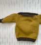 Aran weight jumper with V shaped insert - Image 4