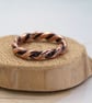Celtic Copper Ring Twisted 2mm Wire - Chunky Thumb Ring Gift for Men Twist Ring - Image 1