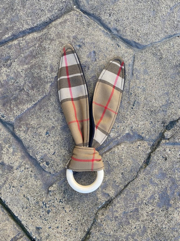 Thomson Tartan Bunny Ears Teether