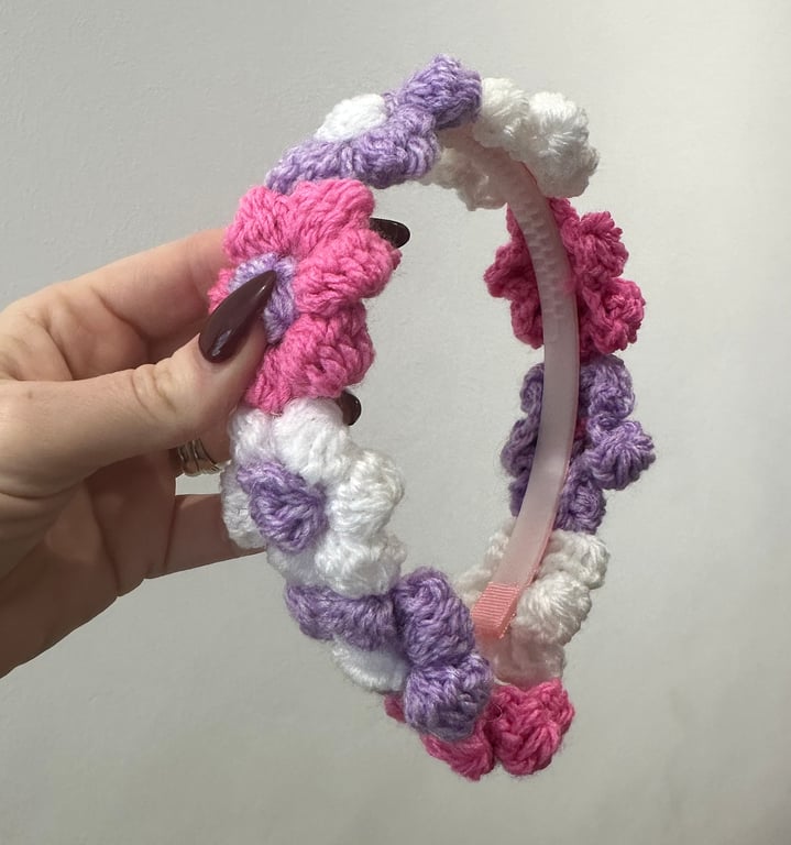 Flower Headband Shabby Chic and Boho Hippy