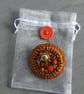 Hand Embroidered Sun Ray Brooch  - Image 4