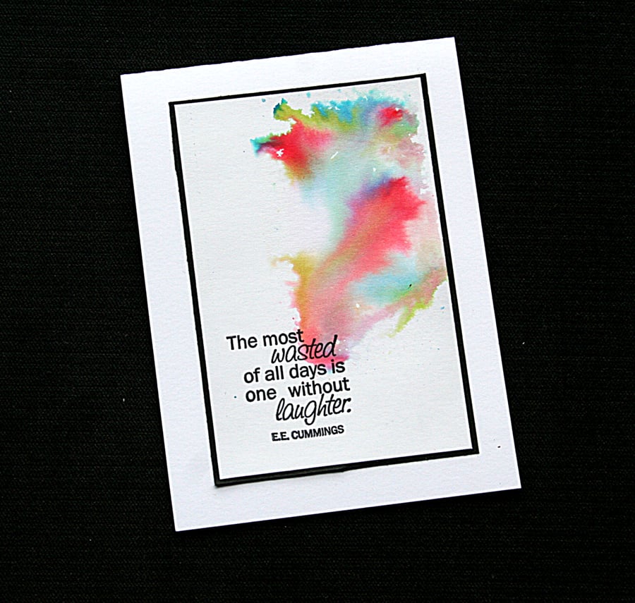 Wasted Days Cloud - Handcrafted (blank) Card - dr19-0036