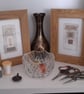 Oatmeal Speckle Bronze Grey & Natural Handstitched Geometric Small Art Pictures - Image 8