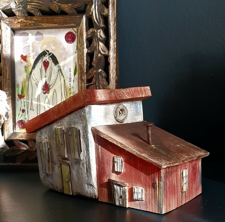 Wonky Driftwood Buildings