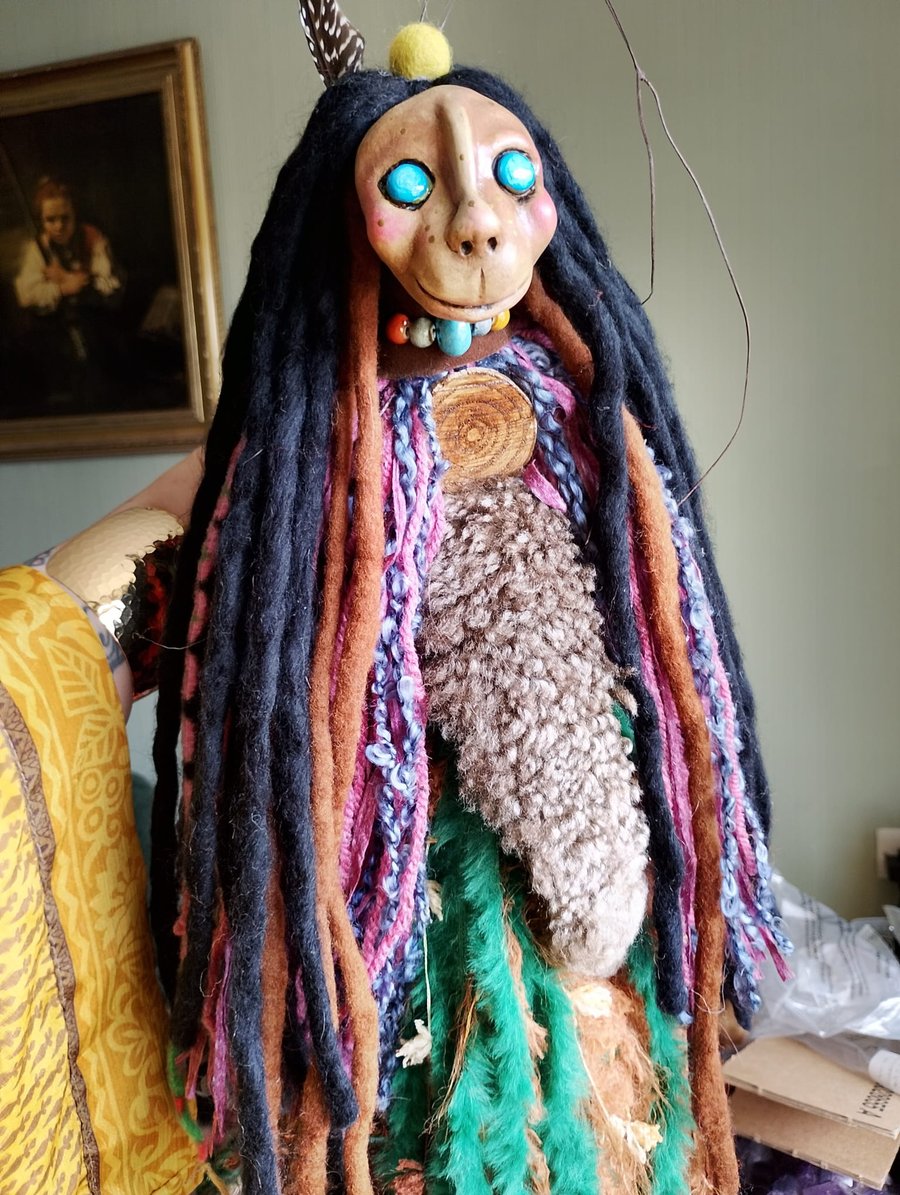 Spirit doll,witches ward,shaman doll,witchcraft,altar,witch