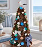 Seaside whispers - larch cone handmade coastal Christmas tree 