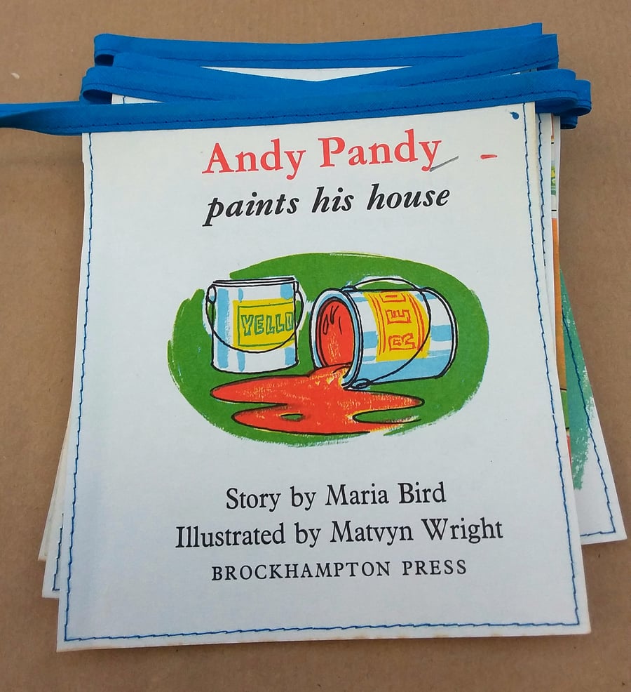 Book bunting - Andy Pandy (paints his house)