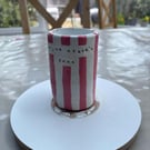 Homemade customisable clay pencil pot
