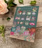 Set of 3 Cards, Nature Wheel of the Year, Tea Plants and Baby Animals  - Image 4