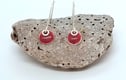 Earrings Porcelain & Sterling Silver