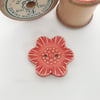 Large ceramic flower shaped button