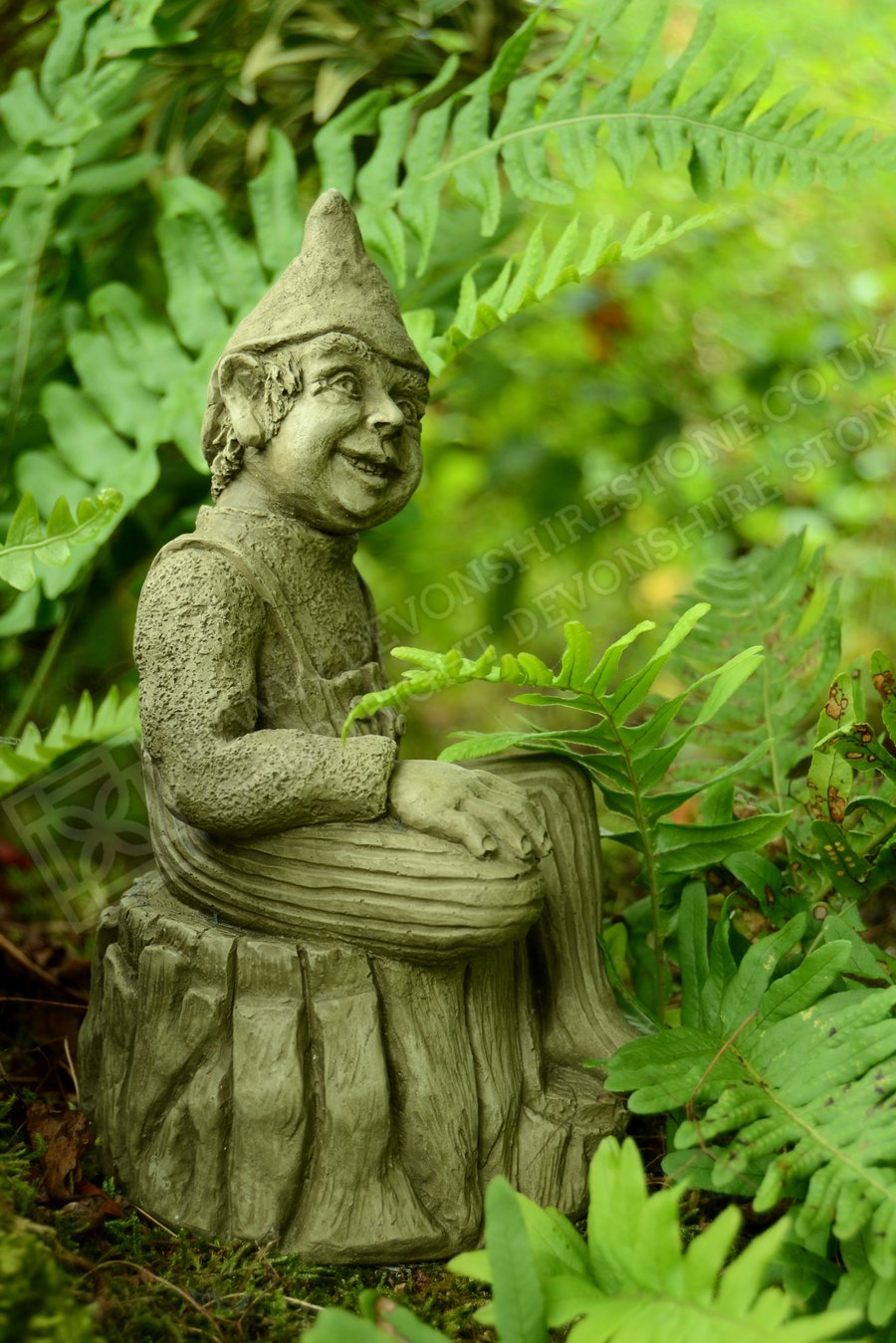 Brian the Log Goblin Stone Garden Ornament Gargoyle